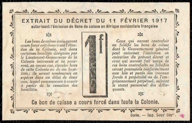 1F Filigrane abeilles - Gros chiffres / Watermark bees - Large figures Revers / Back