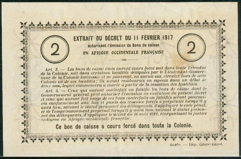 2F Filigrane abeilles / Watermark bees Revers / Back