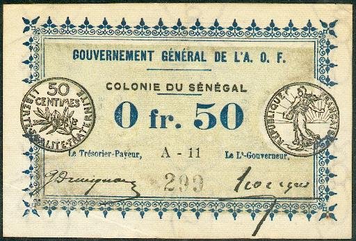50c Signature 2- Filigrane abeilles - Gros chiffres / Watermark bees - Large figures
