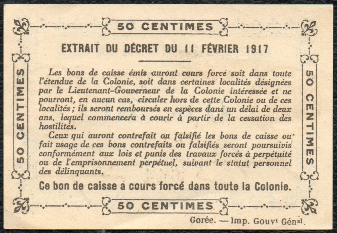 Mention ''Gorée...'' 29mm