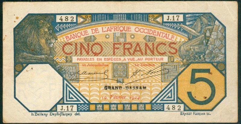 GRAND-BASSAM 1904 Cachet / Stamp