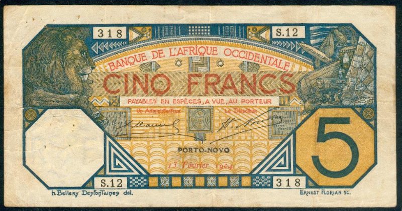 PORTO-NOVO 1904 Cachet / Stamp