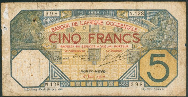 PORTO-NOVO 08/06/1916 Petit cachet / Small stamp