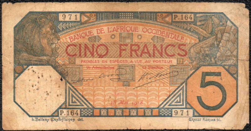 SANS ORIGINE 28/05/1918 Probablement un cachet rouge très faible ou effacé / w/o CITY of ISSUE 28/05/1918 Probably a very light or erased red stamp
