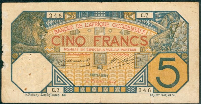 CONAKRY 1904 Cachet / Stamp