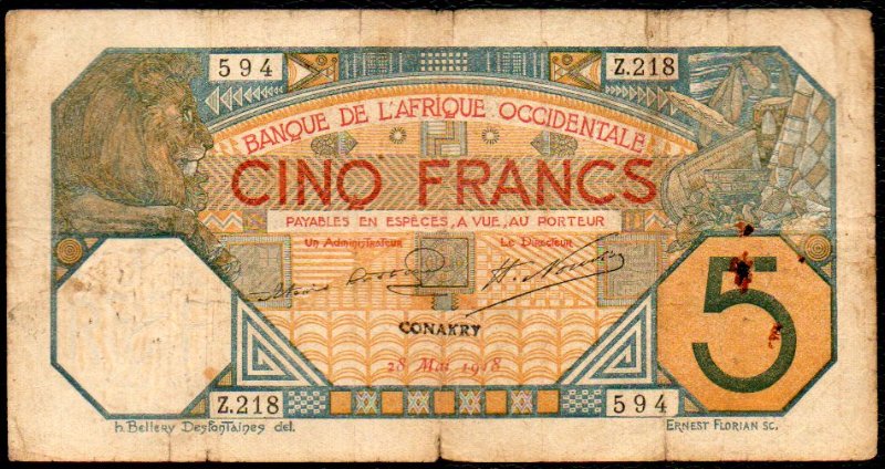 CONAKRY 28/05/1918 Cachet / Stamp