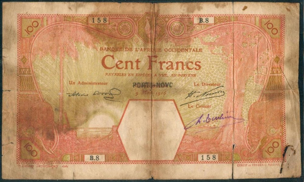 PORTO-NOVO sur / on GRAND-BASSAM 09/03/1916
