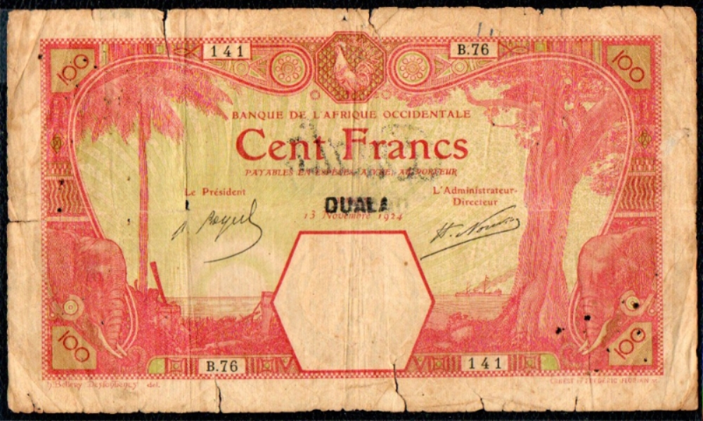 DOUALA sur / on DAKAR 12/11/1924