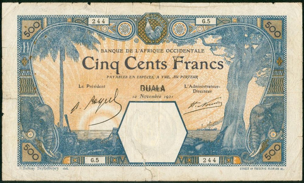 DOUALA sur / on CONAKRY 10/11/1921