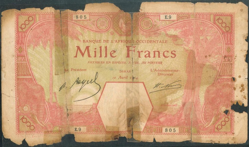 DAKAR 10/04/1924 En attendant mieux! / Waiting for a better one!