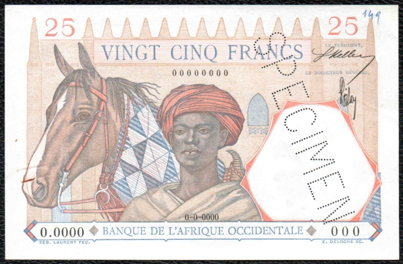 Spécimen Chiffres en rouge / Figures in red