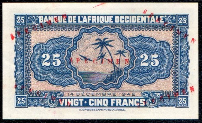 25F SPECIMEN Revers / Back