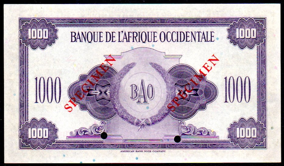 1000F SPECIMEN Revers / Back