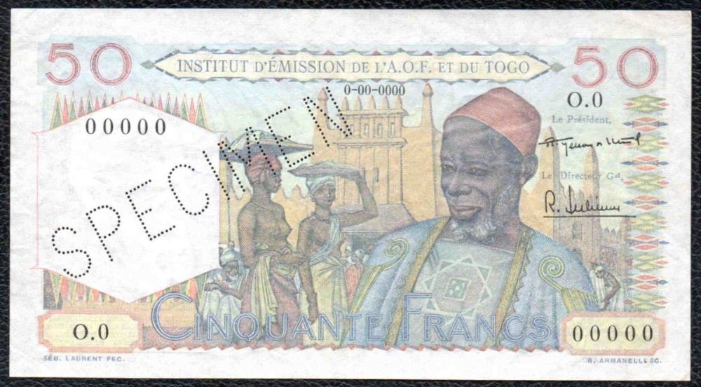50F 1955 Spécimen