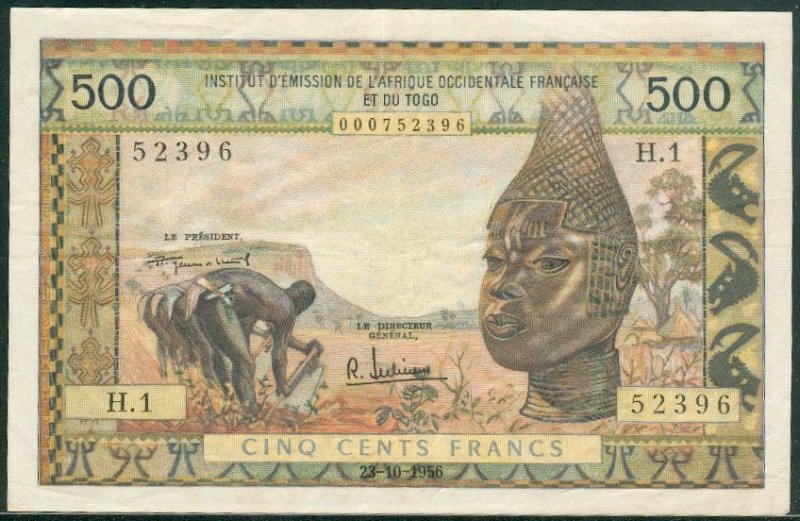 500F 1956 Billet beaucoup plus difficile à trouver que ce qu’une cote internationale peut indiquer / Much harder to find than an international estimate could say