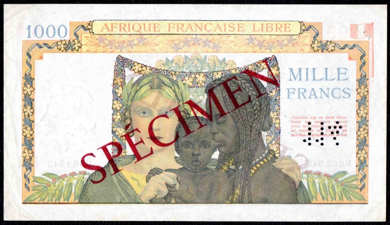 1000F AFL Spécimen Revers / Back