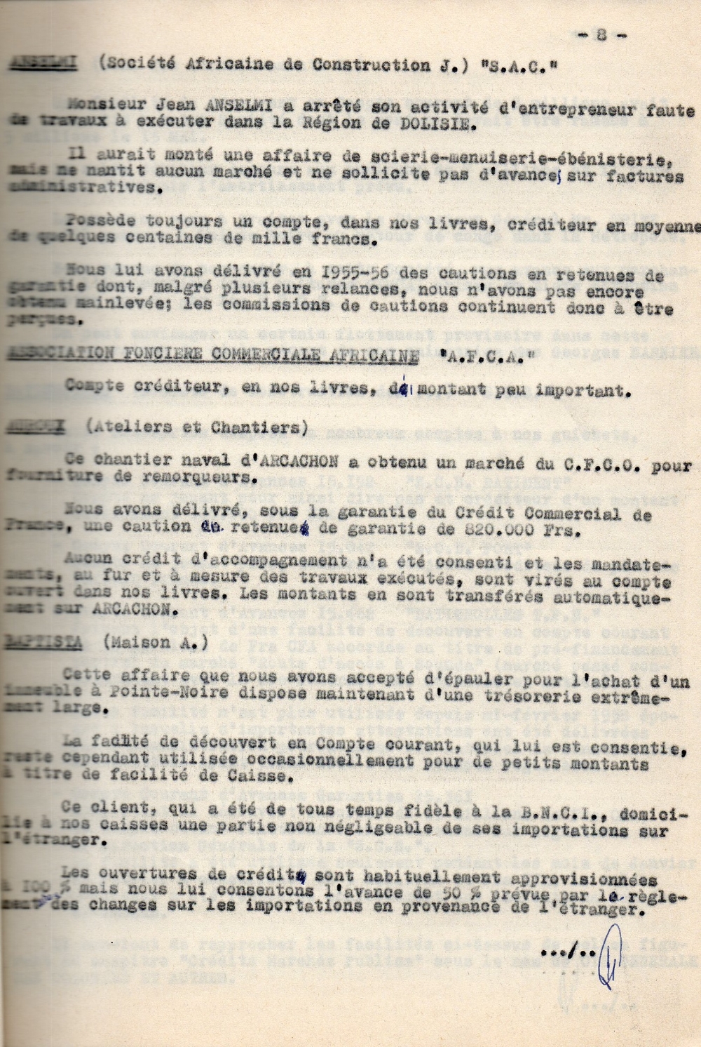 12/06/1958 Mise à jour de la note de passation de service - Page 8